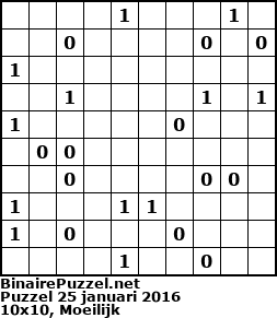 Binaire Puzzel