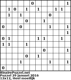 Binaire Puzzel