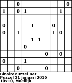 Binaire Puzzel
