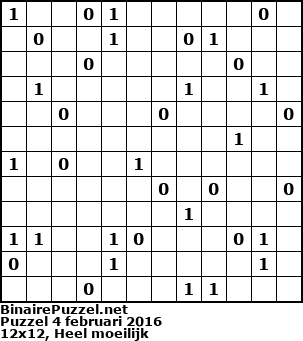 Binaire Puzzel