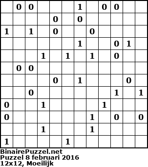 Binaire Puzzel