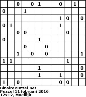 Binaire Puzzel