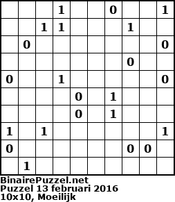 Binaire Puzzel