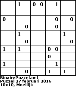 Binaire Puzzel