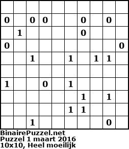 Binaire Puzzel