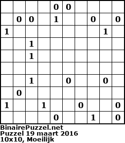Binaire Puzzel