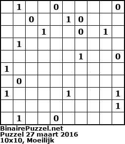 Binaire Puzzel