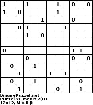 Binaire Puzzel