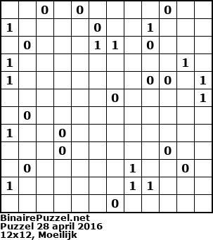 Binaire Puzzel