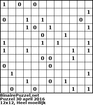 Binaire Puzzel