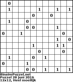 Binaire Puzzel