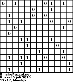 Binaire Puzzel