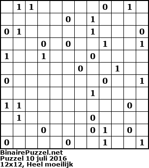 Binaire Puzzel