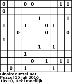 Binaire Puzzel