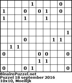 Binaire Puzzel