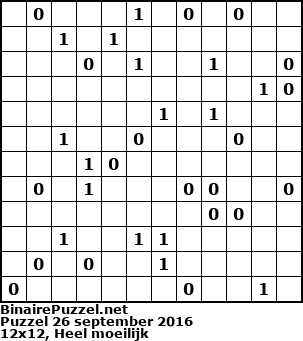 Binaire Puzzel