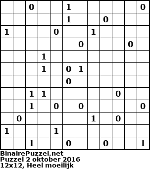 Binaire Puzzel