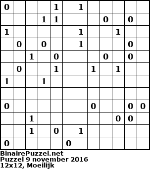 Binaire Puzzel