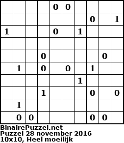 Binaire Puzzel