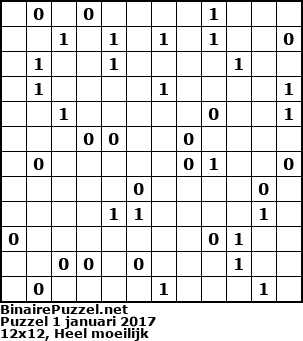 Binaire Puzzel