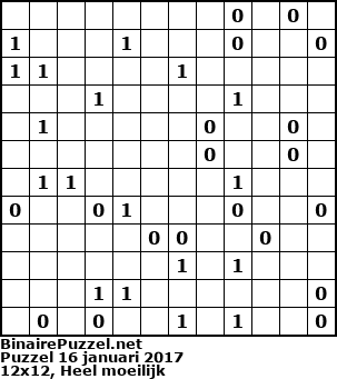 Binaire Puzzel