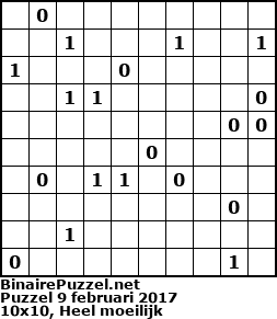 Binaire Puzzel