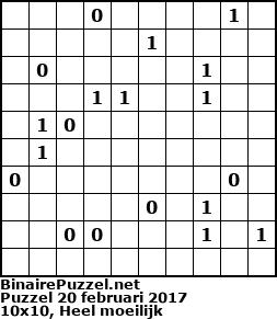 Binaire Puzzel