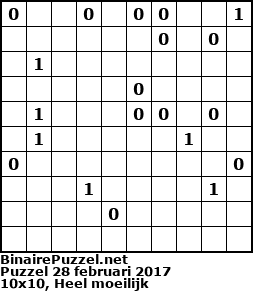 Binaire Puzzel