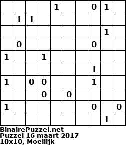 Binaire Puzzel