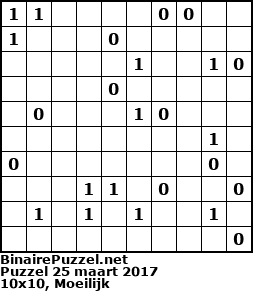 Binaire Puzzel