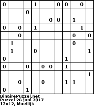 Binaire Puzzel