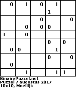 Binaire Puzzel