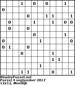Binaire Puzzel