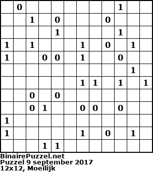 Binaire Puzzel