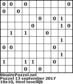 Binaire Puzzel