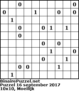 Binaire Puzzel