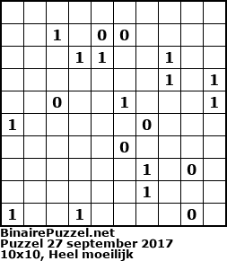 Binaire Puzzel