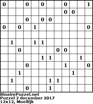 Binaire Puzzel
