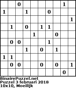 Binaire Puzzel