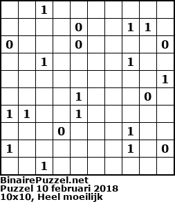 Binaire Puzzel