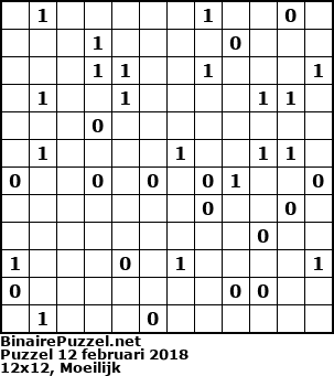 Binaire Puzzel