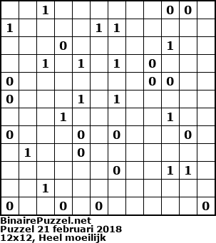 Binaire Puzzel