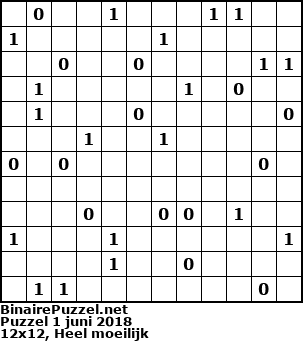 Binaire Puzzel