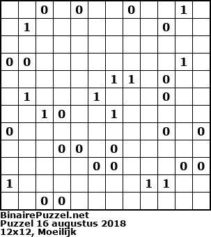 Binaire Puzzel