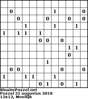 Binaire Puzzel
