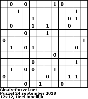 Binaire Puzzel