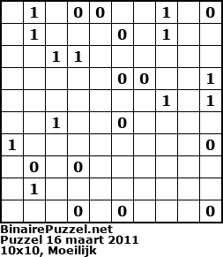 Binaire Puzzel