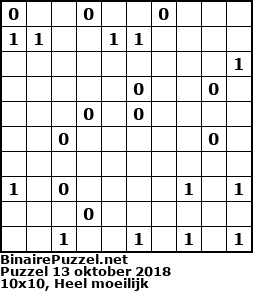 Binaire Puzzel