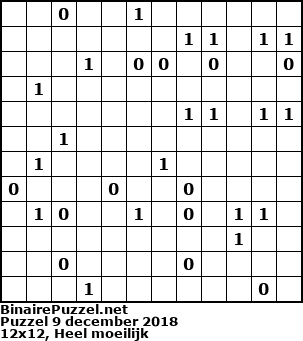 Binaire Puzzel