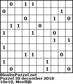Binaire Puzzel